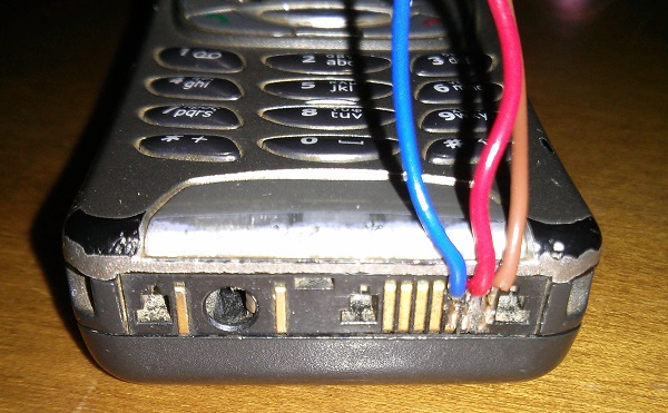 Nokia 6310i Soldered Wires