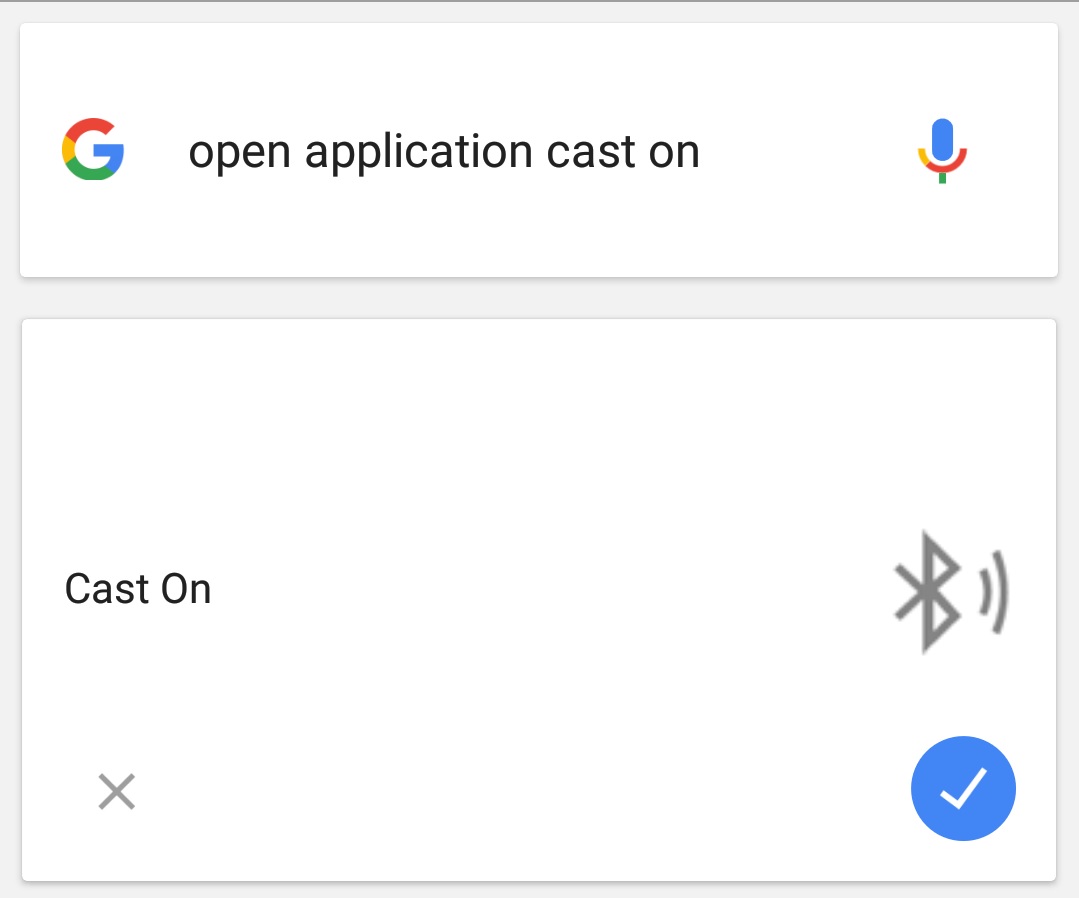 Google Now voice command